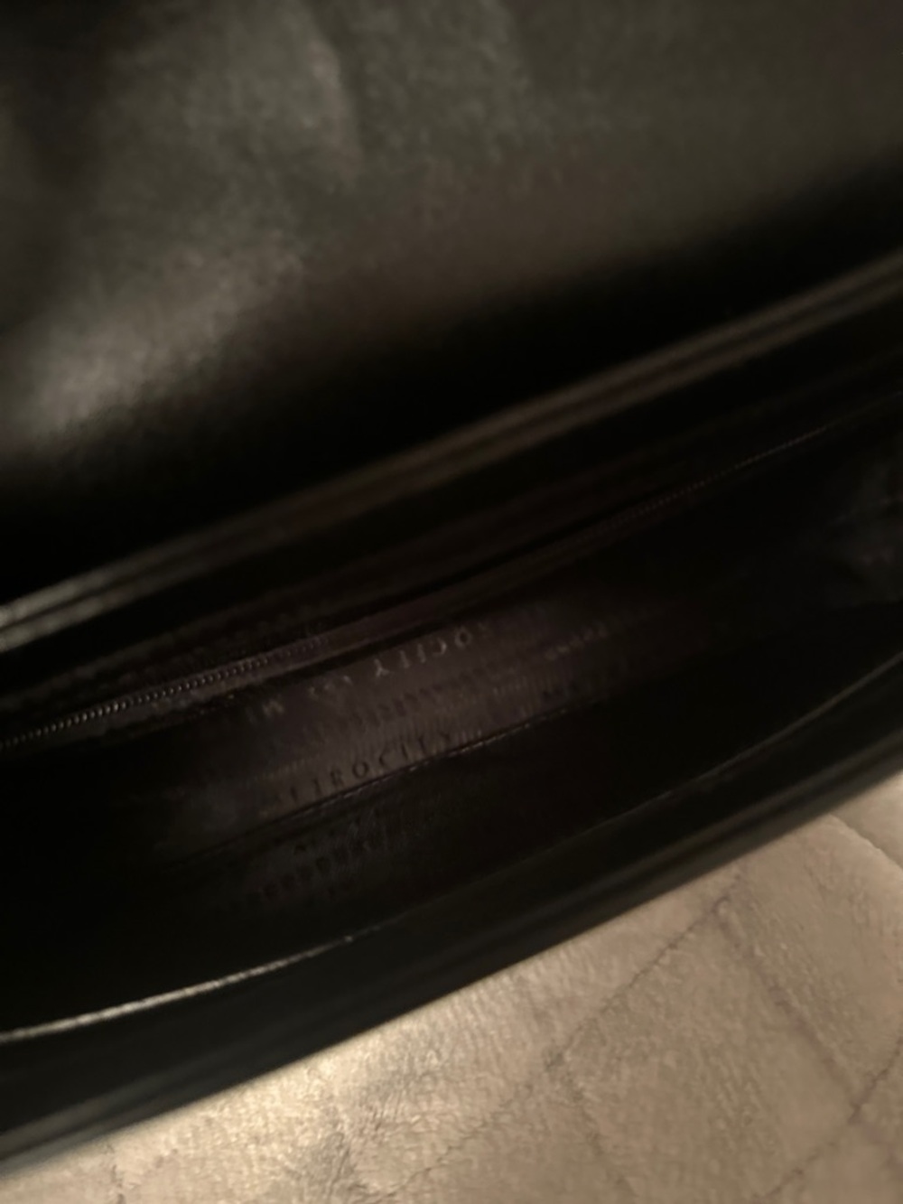 Metro City Black Crossbody/Shoulder Bag with Gold Chain and Accent - Picture 8 of 9